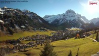 Archiv Foto Webcam Oberlech: Ausblick Pension Bergland 13:00