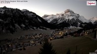 Archiv Foto Webcam Oberlech: Ausblick Pension Bergland 05:00