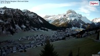 Archiv Foto Webcam Oberlech: Ausblick Pension Bergland 07:00