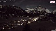 Archiv Foto Webcam Oberlech: Ausblick Pension Bergland 23:00