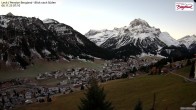 Archiv Foto Webcam Oberlech: Ausblick Pension Bergland 06:00