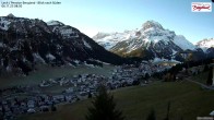 Archiv Foto Webcam Oberlech: Ausblick Pension Bergland 07:00