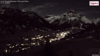 Archived image Webcam Lech am Arlberg - Guesthouse Bergland 23:00