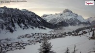 Archiv Foto Webcam Oberlech: Ausblick Pension Bergland 06:00