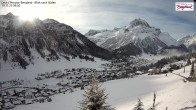 Archiv Foto Webcam Oberlech: Ausblick Pension Bergland 08:00