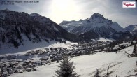 Archiv Foto Webcam Oberlech: Ausblick Pension Bergland 10:00
