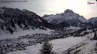 Archiv Foto Webcam Oberlech: Ausblick Pension Bergland 12:00