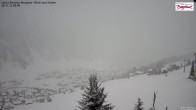Archiv Foto Webcam Oberlech: Ausblick Pension Bergland 08:00