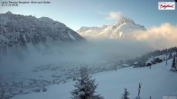 Archiv Foto Webcam Oberlech: Ausblick Pension Bergland 08:00