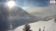 Archiv Foto Webcam Oberlech: Ausblick Pension Bergland 09:00