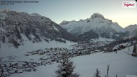 Archiv Foto Webcam Oberlech: Ausblick Pension Bergland 15:00