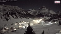 Archived image Webcam Lech am Arlberg - Guesthouse Bergland 23:00