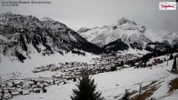 Archiv Foto Webcam Oberlech: Ausblick Pension Bergland 09:00
