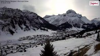 Archiv Foto Webcam Oberlech: Ausblick Pension Bergland 12:00