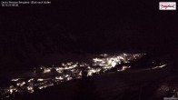 Archiv Foto Webcam Oberlech: Ausblick Pension Bergland 23:00
