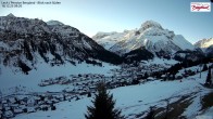 Archiv Foto Webcam Oberlech: Ausblick Pension Bergland 08:00