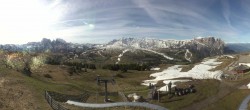 Archiv Foto Webcam Panorama der Seiser Alm von der Puflatsch Bergstation 07:00