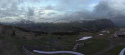 Archiv Foto Webcam Panorama der Seiser Alm von der Puflatsch Bergstation 19:00