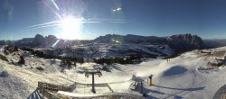 Archiv Foto Webcam Panorama der Seiser Alm von der Puflatsch Bergstation 07:00