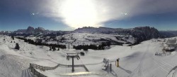 Archiv Foto Webcam Panorama der Seiser Alm von der Puflatsch Bergstation 09:00