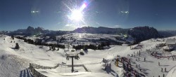 Archived image Webcam Alpe di Siusi: View from the Puflatsch Mountain Station 09:00