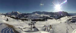 Archived image Webcam Alpe di Siusi: View from the Puflatsch Mountain Station 13:00