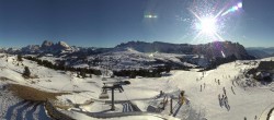 Archived image Webcam Alpe di Siusi: View from the Puflatsch Mountain Station 13:00