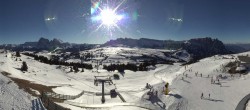 Archiv Foto Webcam Panorama der Seiser Alm von der Puflatsch Bergstation 09:00