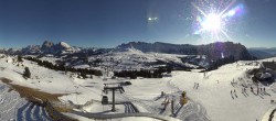 Archiv Foto Webcam Panorama der Seiser Alm von der Puflatsch Bergstation 13:00