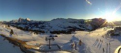 Archiv Foto Webcam Panorama der Seiser Alm von der Puflatsch Bergstation 15:00