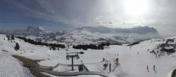 Archiv Foto Webcam Panorama der Seiser Alm von der Puflatsch Bergstation 13:00