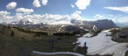 Archived image Webcam Alpe di Siusi: View from the Puflatsch Mountain Station 13:00