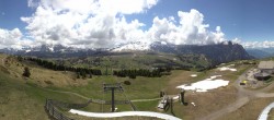 Archiv Foto Webcam Panorama der Seiser Alm von der Puflatsch Bergstation 11:00