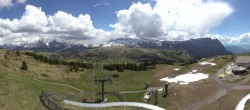 Archiv Foto Webcam Panorama der Seiser Alm von der Puflatsch Bergstation 13:00
