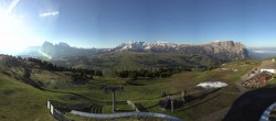 Archiv Foto Webcam Panorama der Seiser Alm von der Puflatsch Bergstation 06:00