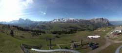 Archiv Foto Webcam Panorama der Seiser Alm von der Puflatsch Bergstation 07:00