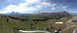 Archiv Foto Webcam Panorama der Seiser Alm von der Puflatsch Bergstation 09:00