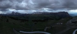 Archiv Foto Webcam Panorama der Seiser Alm von der Puflatsch Bergstation 23:00