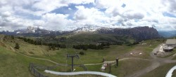 Archiv Foto Webcam Panorama der Seiser Alm von der Puflatsch Bergstation 13:00