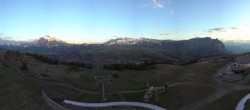 Archiv Foto Webcam Panorama der Seiser Alm von der Puflatsch Bergstation 19:00