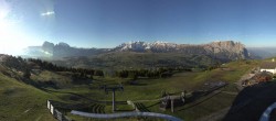 Archiv Foto Webcam Panorama der Seiser Alm von der Puflatsch Bergstation 06:00