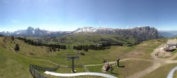 Archiv Foto Webcam Panorama der Seiser Alm von der Puflatsch Bergstation 09:00