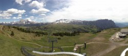 Archiv Foto Webcam Panorama der Seiser Alm von der Puflatsch Bergstation 13:00