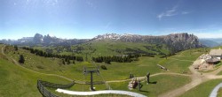 Archiv Foto Webcam Panorama der Seiser Alm von der Puflatsch Bergstation 16:00