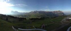 Archiv Foto Webcam Panorama der Seiser Alm von der Puflatsch Bergstation 06:00