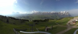 Archiv Foto Webcam Panorama der Seiser Alm von der Puflatsch Bergstation 07:00