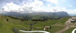 Archiv Foto Webcam Panorama der Seiser Alm von der Puflatsch Bergstation 13:00