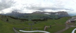 Archiv Foto Webcam Panorama der Seiser Alm von der Puflatsch Bergstation 06:00