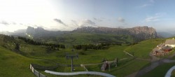 Archiv Foto Webcam Panorama der Seiser Alm von der Puflatsch Bergstation 06:00