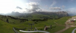 Archiv Foto Webcam Panorama der Seiser Alm von der Puflatsch Bergstation 07:00